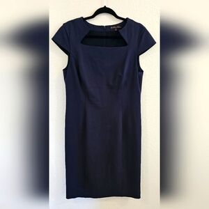 Brooks Brothers Navy Sheath Dress, 14